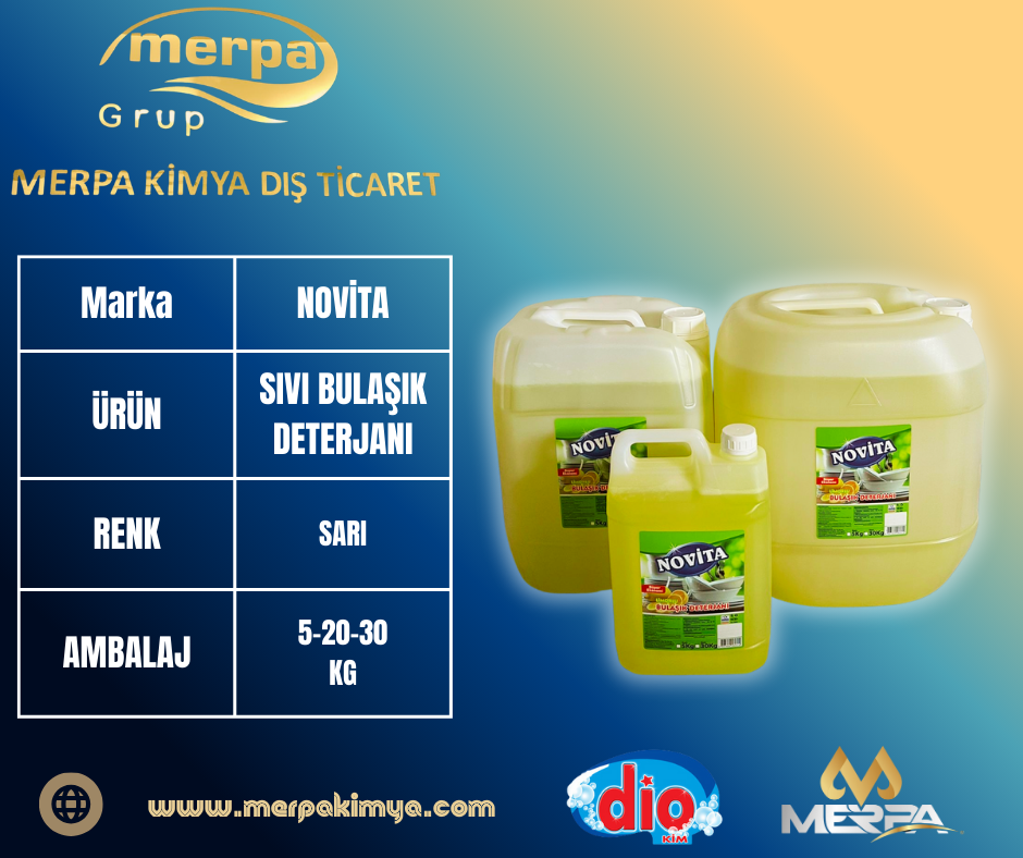 NOVİTA SIVI BULAŞIK DETERJANI